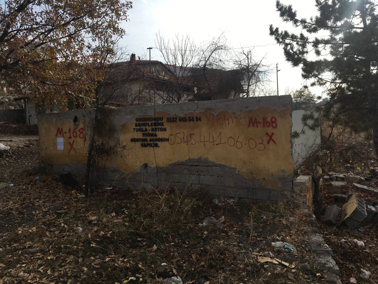 Başpınar District 1188 Street Demolition Notification