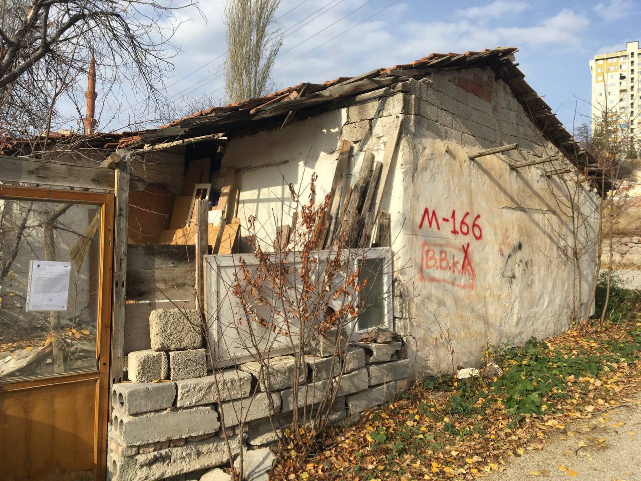 Başpınar District 1205 Street Demolition Notification