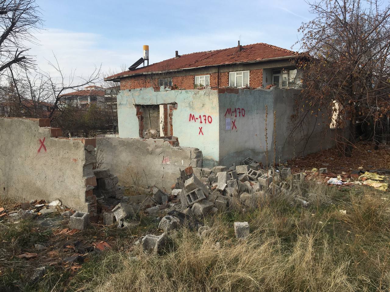 Başpınar District 1155 Street Demolition Notification
