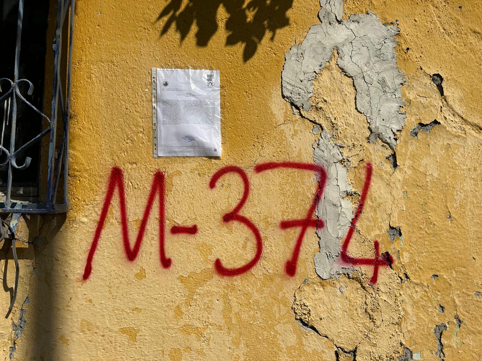 Battalgazi District 1837.Sokak No: Bila (next to No: 15/1) Demolition Notification