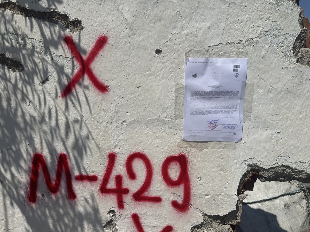 Yıldıztepe Mahallesi 215/1 Sokak No:28 Demolition Notification