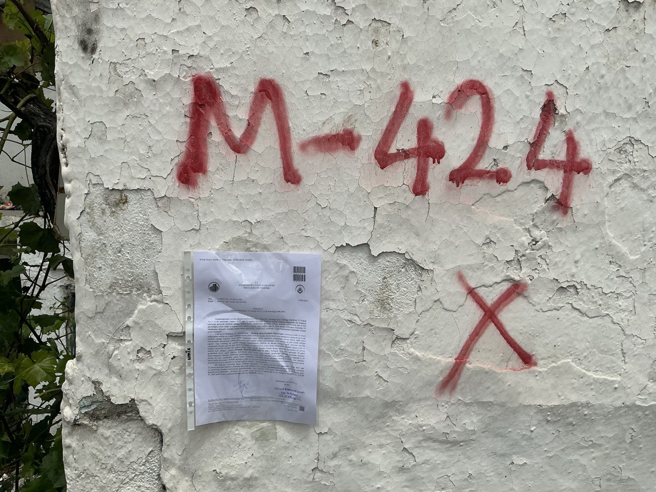 Gültepe District 715 Street No:11-11/B Demolition Notification