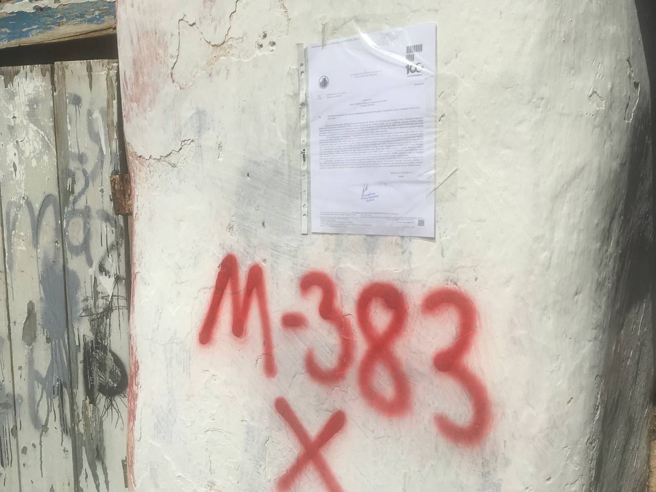 Atıfbey Mahallesi Doğanşehir Kümeevleri No:249 Demolition Notification