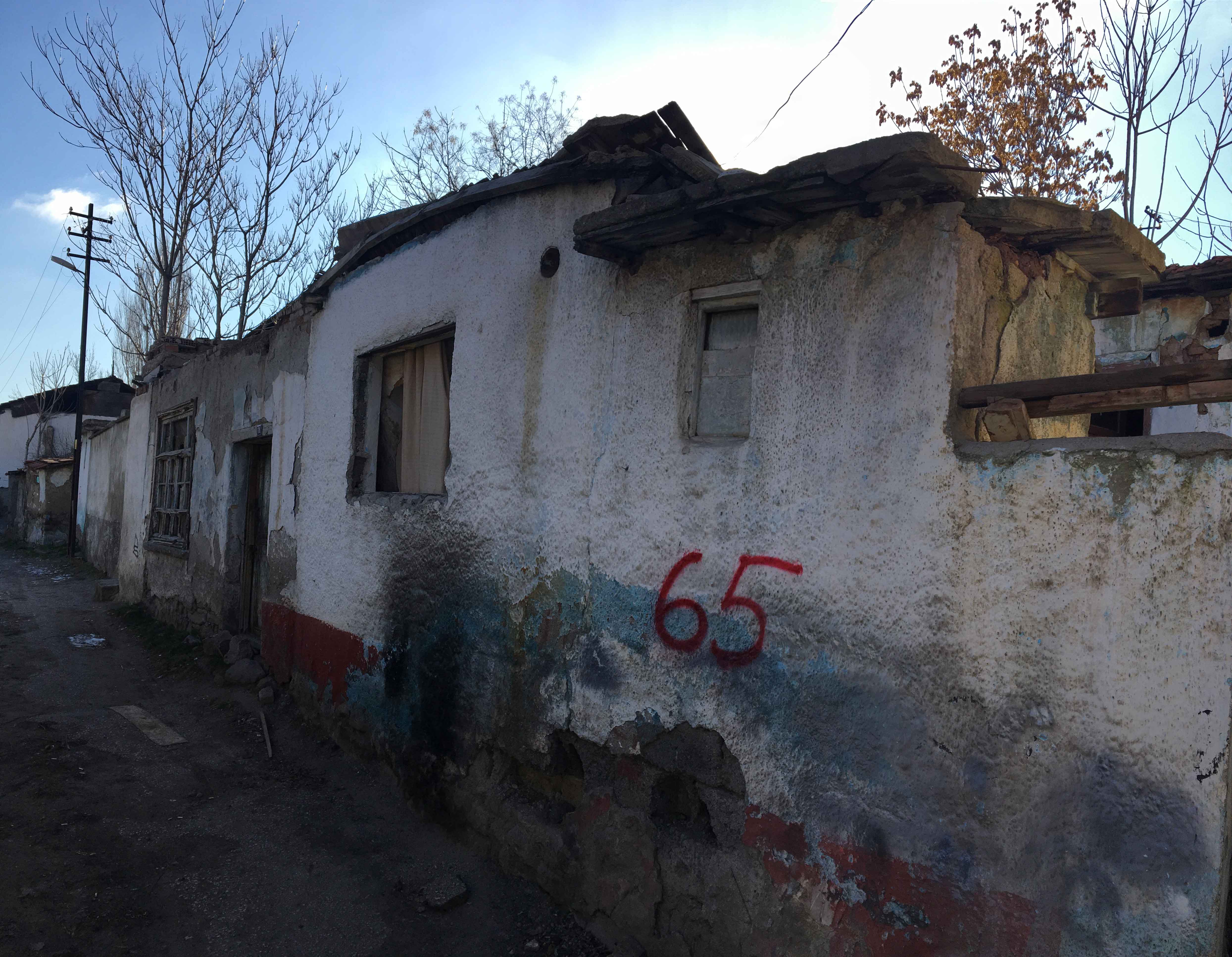 Evacuation notice for the building located at Doğanşehir Küme Evleri No:178