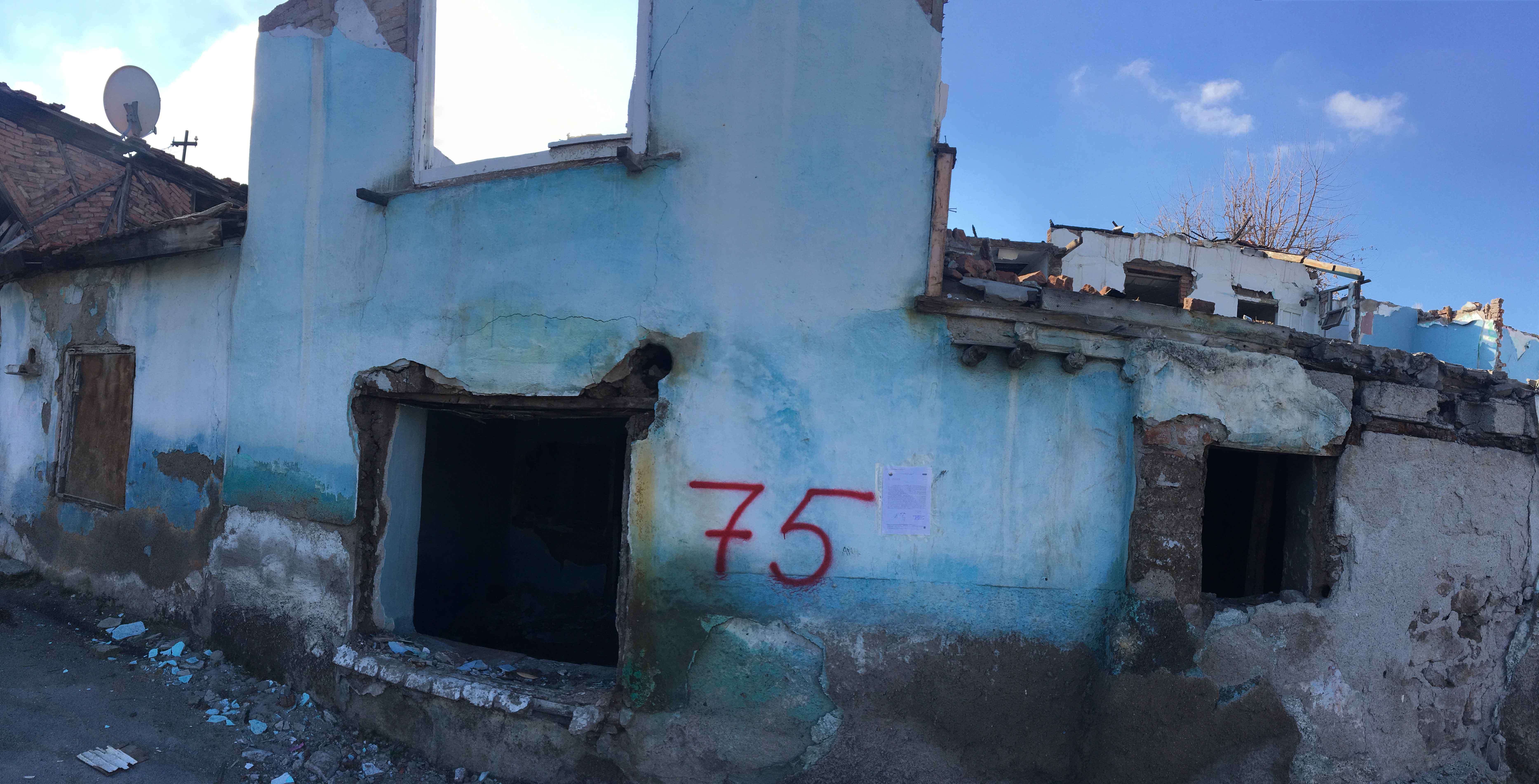 Evacuation notice for the building located at Doğanşehir Küme Evleri No:78
