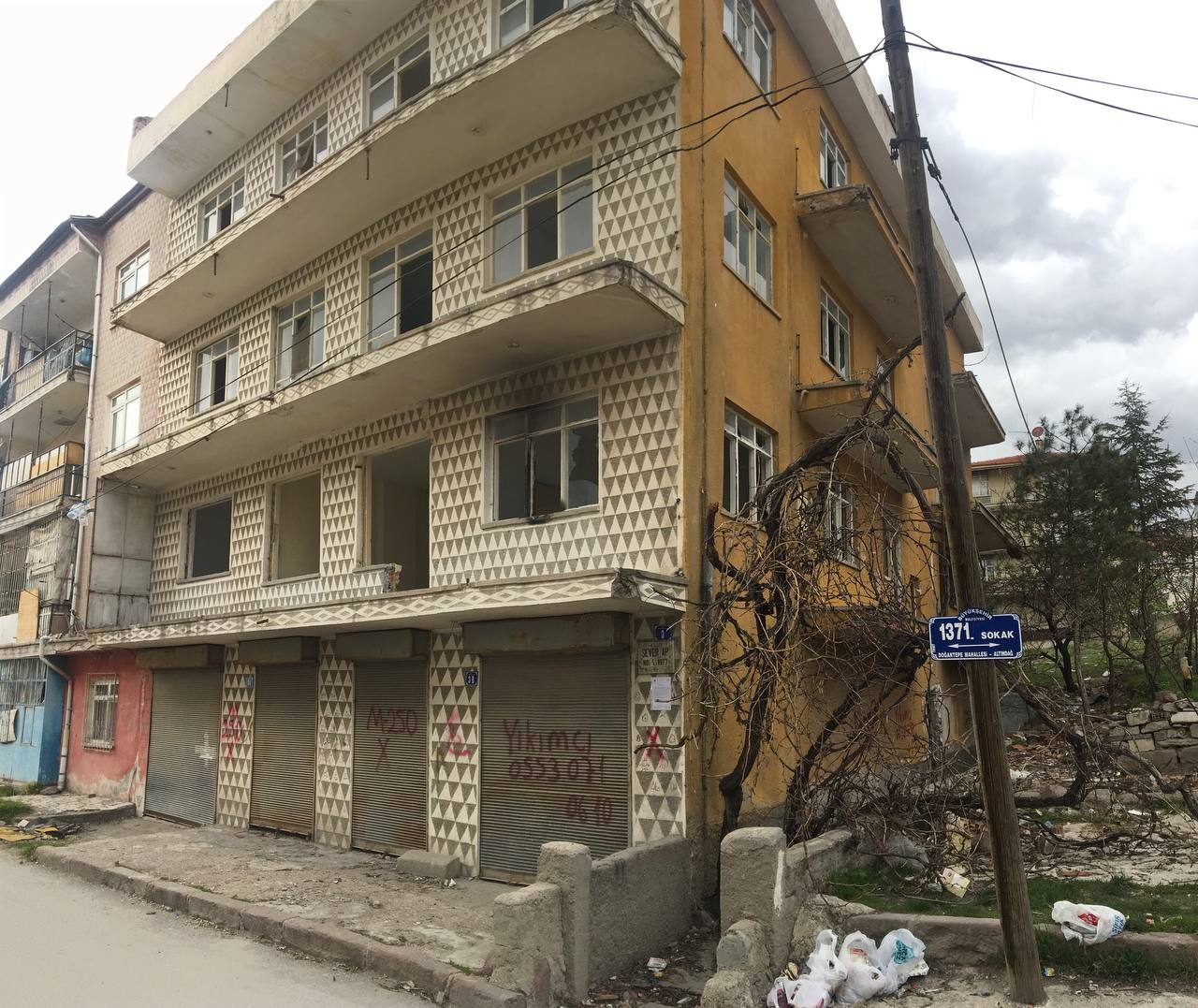 Doğantepe District 1371 Street Demolition Notification