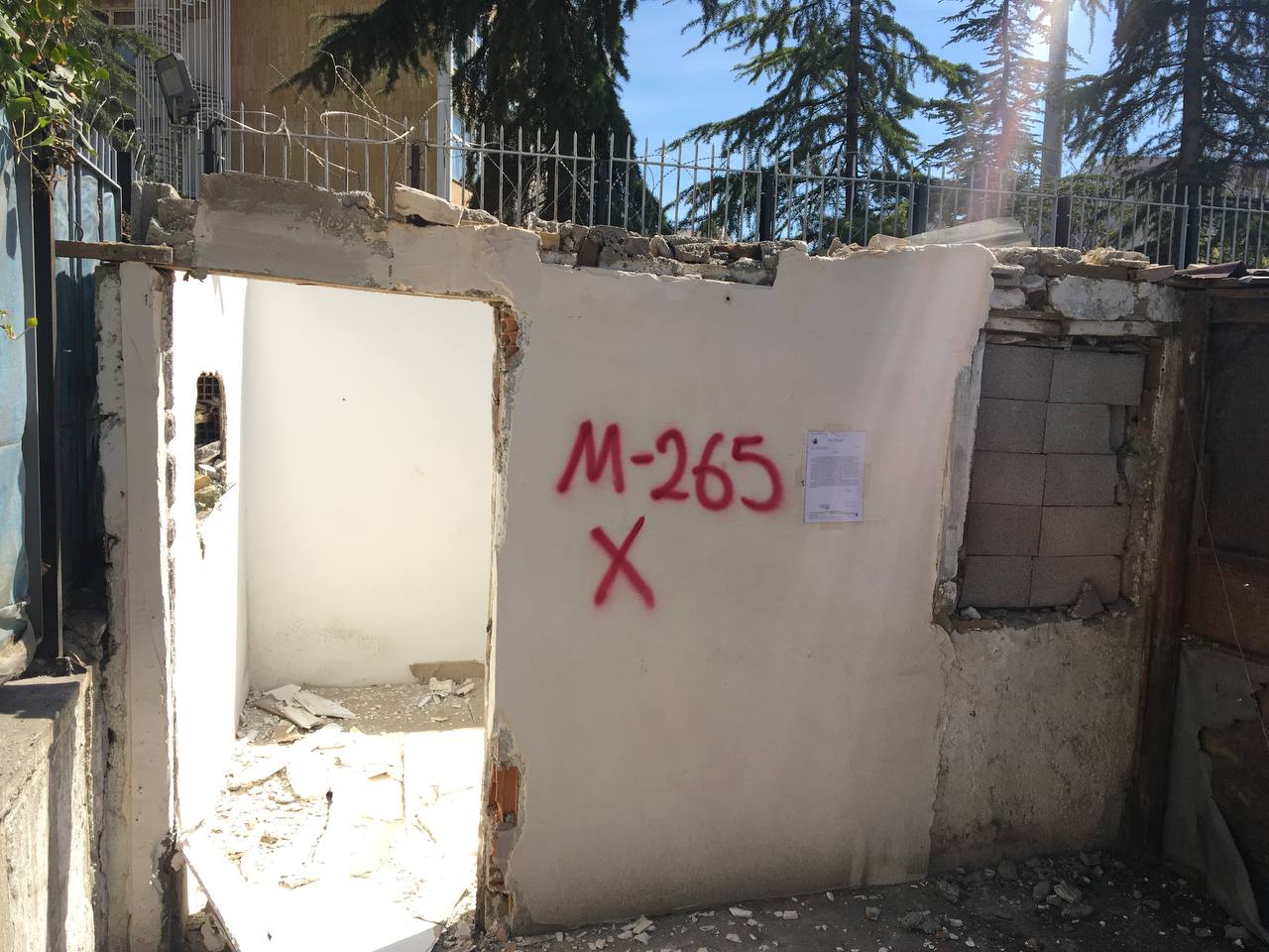Hacettepe Mah. Notification for Demolition of the Building Located on Block 357, Plot 59