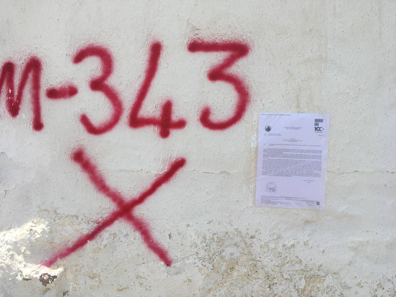 Gültepe District 748/2 Street No:3/1, Demolition Notification