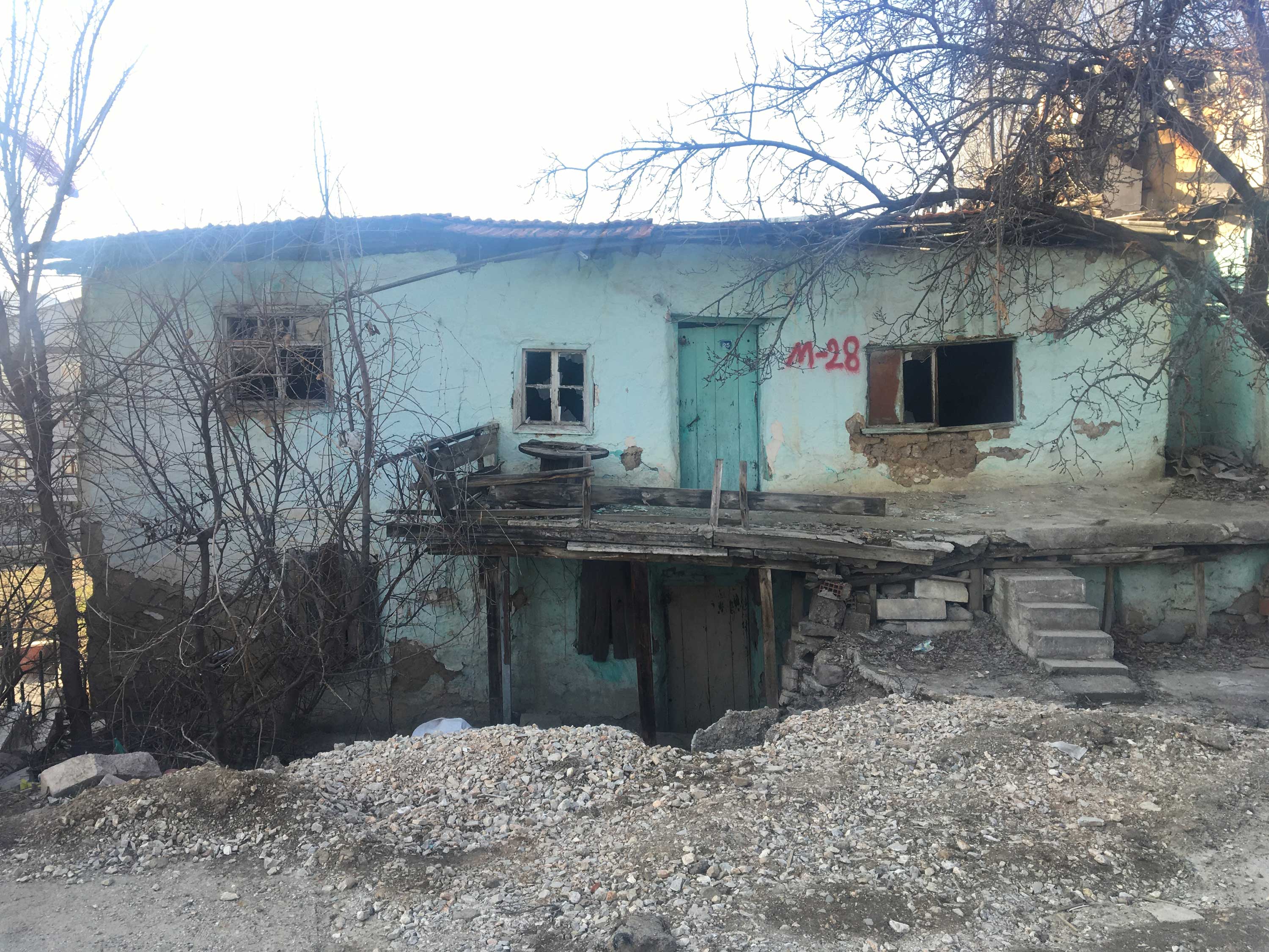 Street Demolition Notification Introducing Gültepe Neighborhood