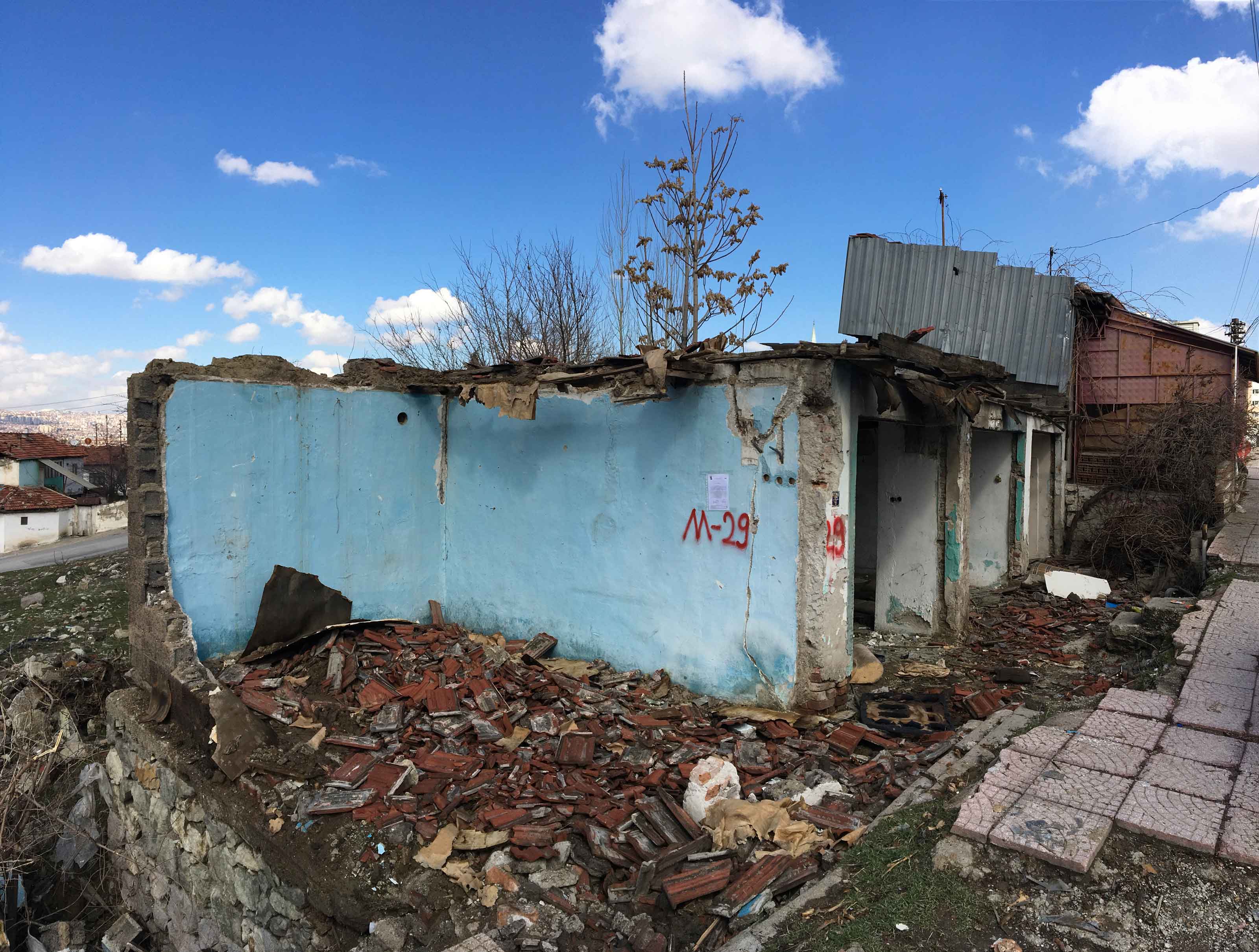 Gültepe District Martyr Talip Yener Street Demolition Notification 2