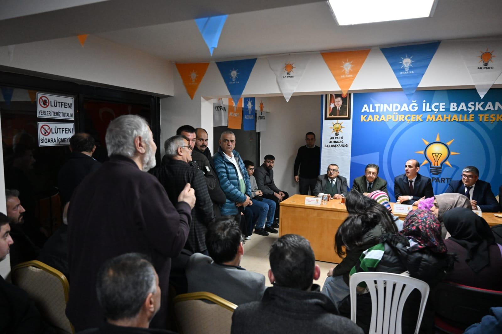 MAYOR TİRYAKİ TOGETHER WITH THE PEOPLE OF ALTİNĞAĞ