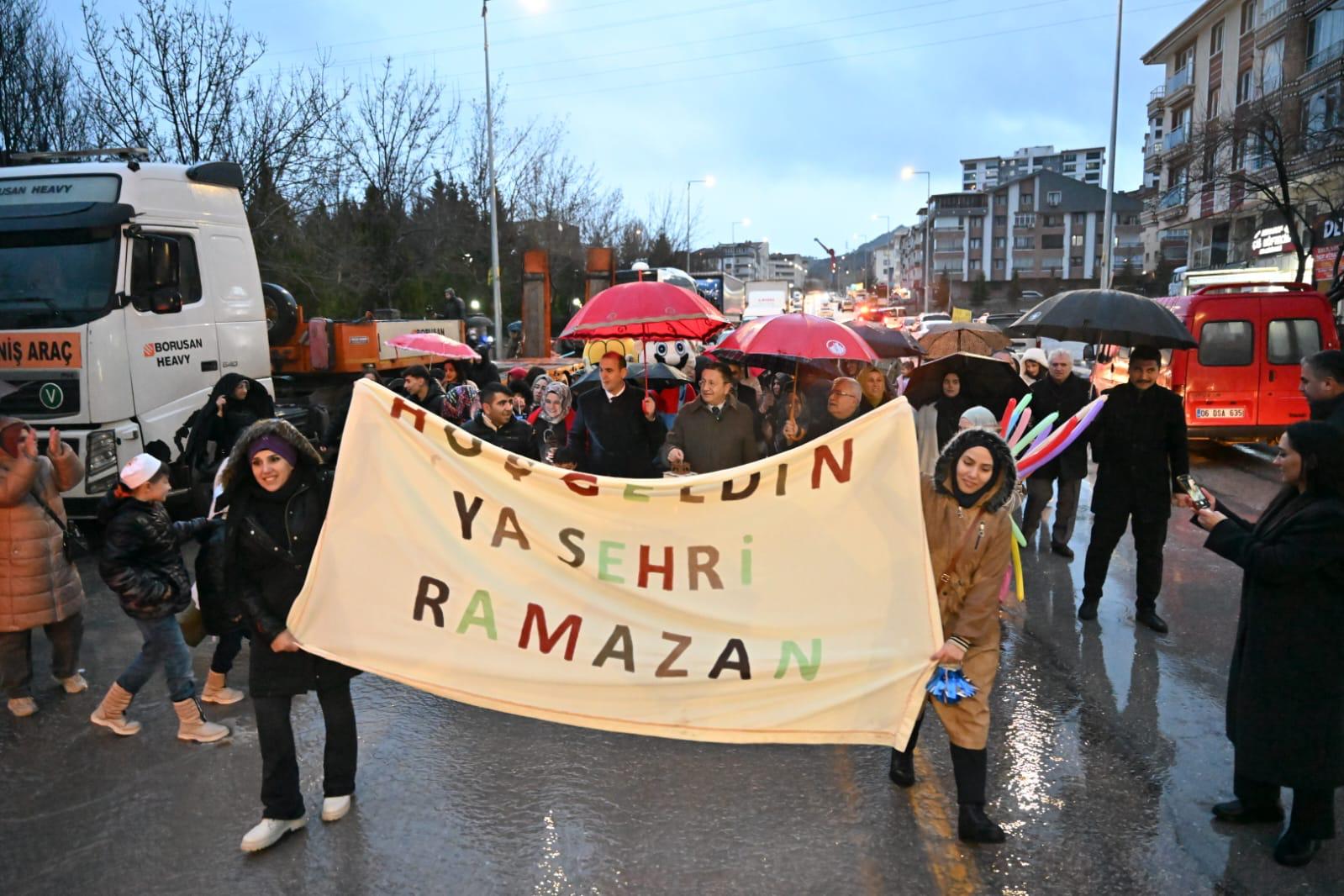 THE ARRIVAL OF RAMADAN WAS CELEBRATED WITH A TORCH PROCESS
