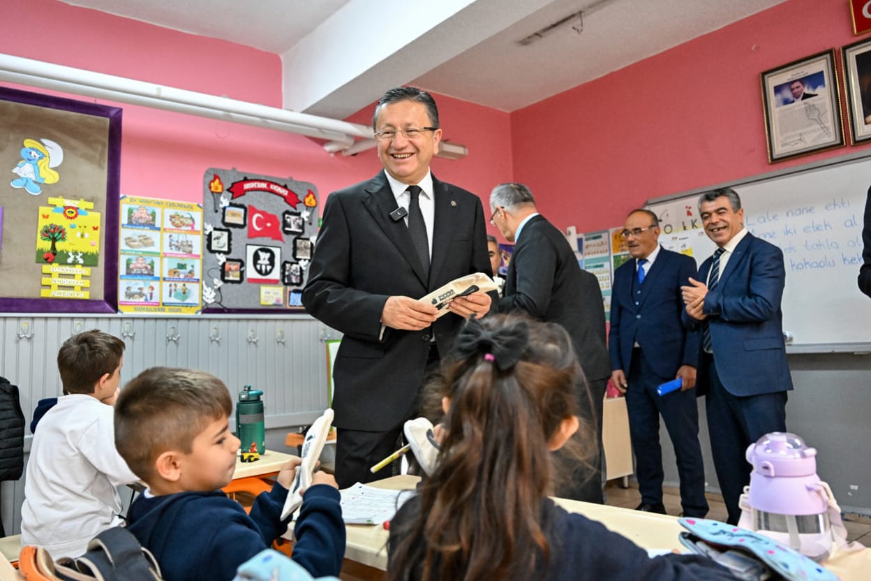 VISIT FROM MAYOR TİRYAKİ TO AYDINLIKEVLER PRIMARY SCHOOL